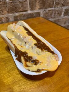 Chili Beer Cheese Dog